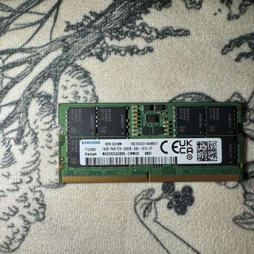 賣Samsung DDR5-5600MHz 16g或我補2500$換16+256g版mac mini m4