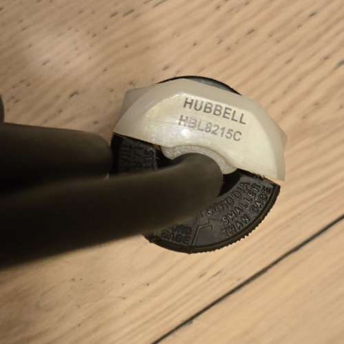 美國製, Hubbell HBL8215C, 美式電源線 , 1.5米,