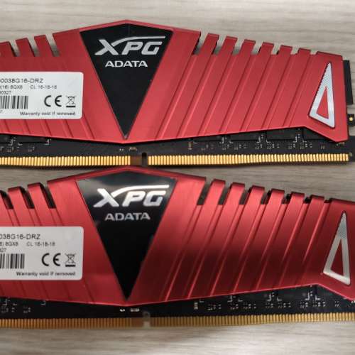 Adata xpg ddr4 ram 8g&times;2
