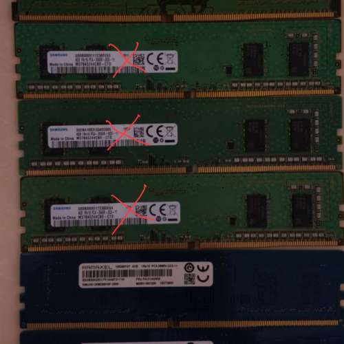 DDR4 4G ram，100%work ，4G 一條