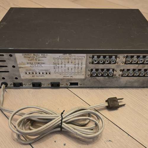 美國製 Dynaco PAS-2 Stereo Pre-Amplifier 膽前級, AI教授