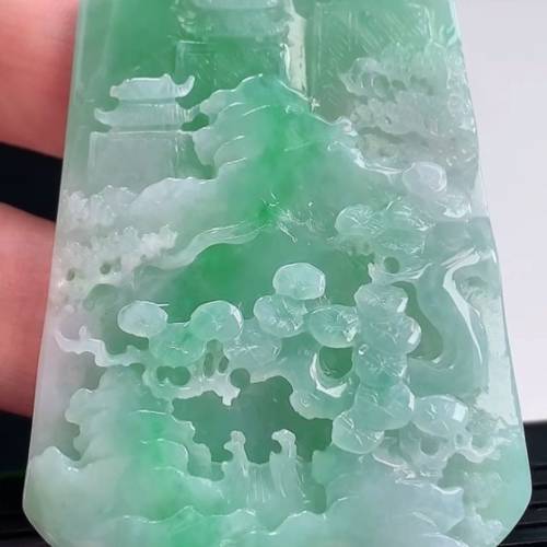 翡翠花件