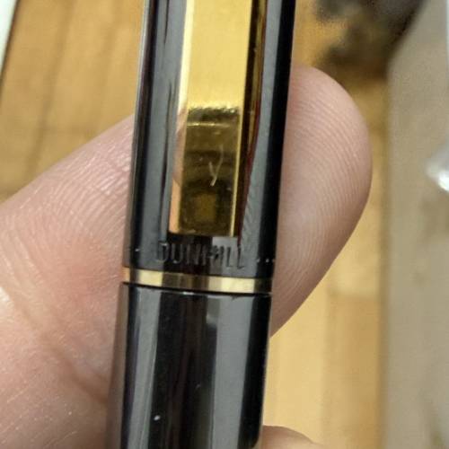 【古董稀有】Dunhill 登喜路 Gemline 14K金尖鋼筆（德國萬寶龍代工 / 附原裝盒說明...
