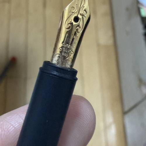 【古董稀有】Dunhill 登喜路 Gemline 14K金尖鋼筆（德國萬寶龍代工 / 附原裝盒說明...
