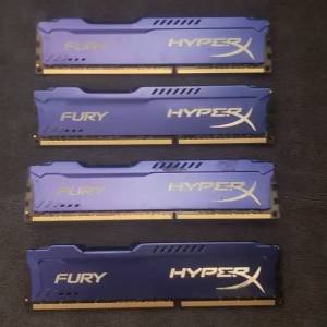 Kingston HyperX Fury 32GB (8GB*4) DDR3 1866MHz RAM