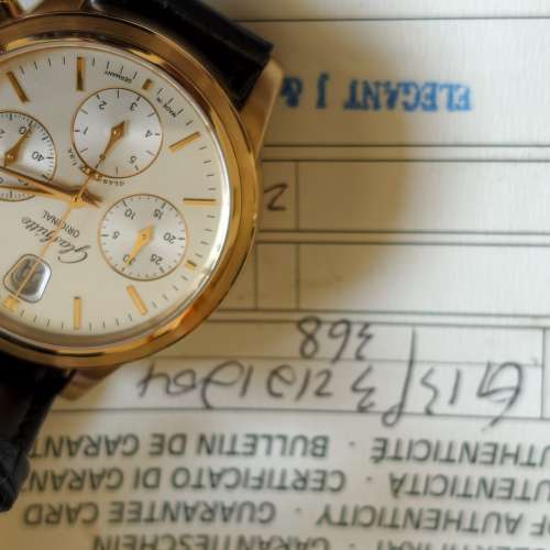 Glashuette Original Chronograph 18K Gold Watch