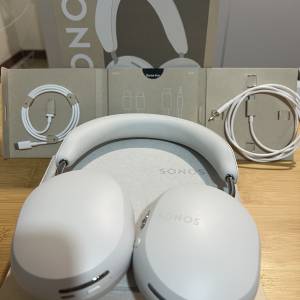 【95%新全套有盒有收據】Sonos Ace 頭戴式主動降噪耳機 (柔白色)｜空間音訊/強勁降...