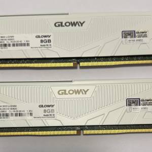 Gloway DDR4 3600MHz 8GB x 2條