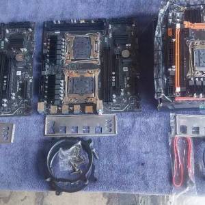 全新X99雙CPU 2件，單CPU 1件 LGA2011壞主板