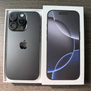 iPhone 16pro  256gb,港行雙卡黑色鈦金屬，極新冇維修冇暗病，電池健康度90，所有原...