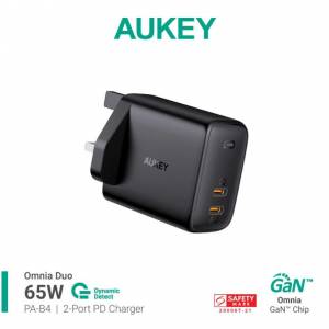 AUKEY PA-B4 GaN 超迷你快速充電器 全球電壓 支援 PD 快充協議產品 平板電腦 手提遊...