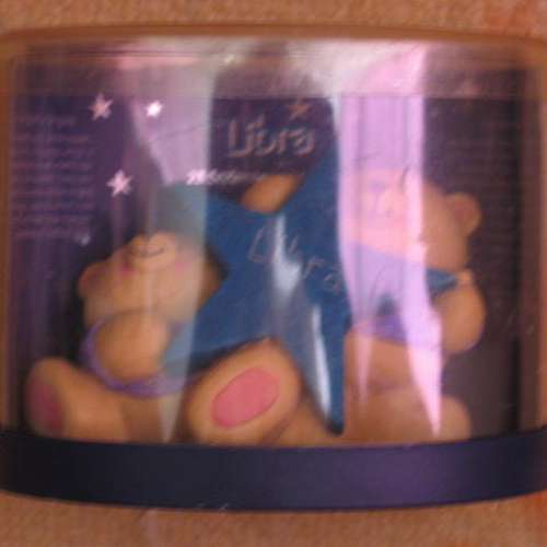 Hallmark Forever Friends Bear Libra (天秤座) Birthday Zodiac Figurine