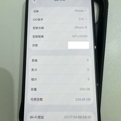 iPhone 15 256GB Black