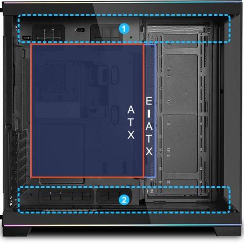 Lian Li O11 Dynamic EVORGB 黑色海景房機箱