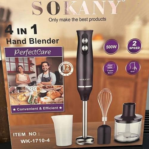 SOKANY4合1多功能手持攪拌機 【果汁機/絞肉機/肉碎機/打蛋器】