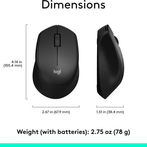 Logitech M330 Wireless Mouse無線滑鼠 USB (Grey)
