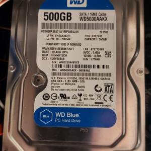 Western Digital 3.5-inch 7200rpm SATA3 Hard Disk 500GB (WD5000AAKX)