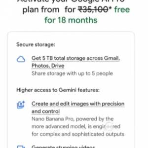 Google Gemini Google AI Pro 18month/1.5年