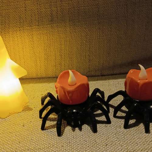 Halloween LED Light Set Ghost Spider Candle LED燈組幽靈蜘蛛蠟燭 - $25 each