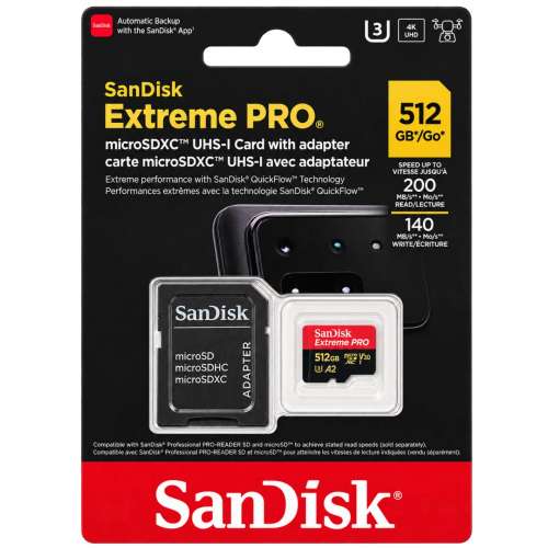 SanDisk Extreme PRO 512GB microSDXC