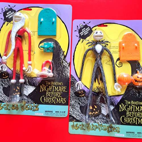 90年代 添布頓 電影怪誕城之夜 Tim Burton Nightmare Before Christmas 南瓜王 阿J...