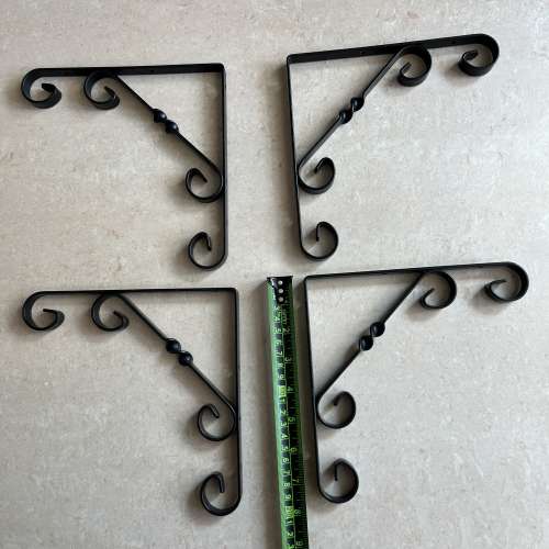 Premium European Wrought Iron Shelf Brackets Supports高品質歐陸鐵藝層板支架 裝...