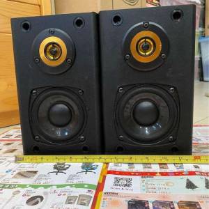 黑色書架喇叭 一對