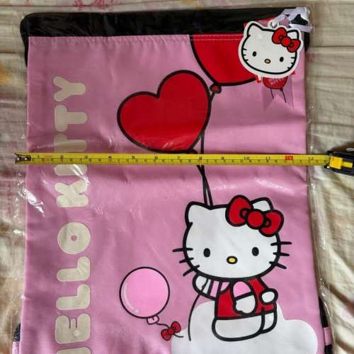 Hello Kitty 心形氣球索繩袋. Hello Kitty Heart-Shaped Balloon Drawstring Bag