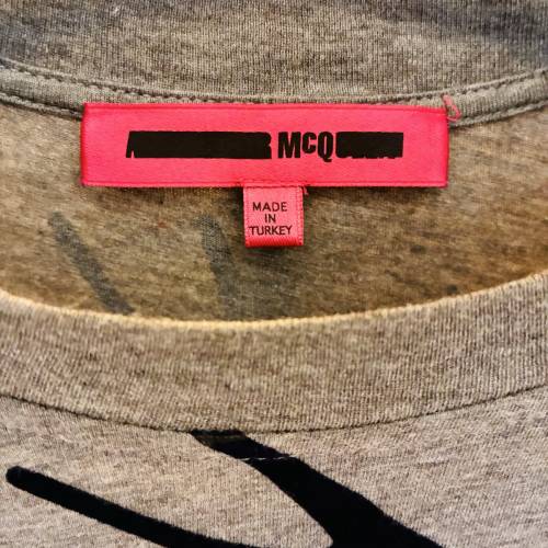 Alexander McQueen McQ - Signature Swallow Print Grey T-Shirt（經典燕子印花灰色...
