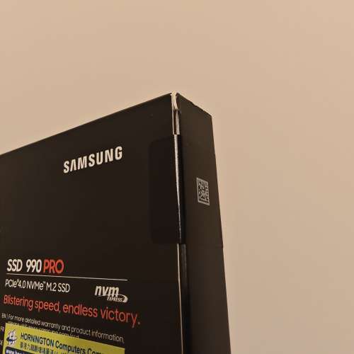 「未開封」Samsung 990 PRO 4TB PCIe Gen 4.0 x4 NVMe M.2 固態硬碟 (2280 規格 )