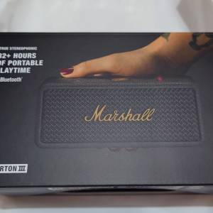 全新！原裝行貨 Marshall Emberton III 藍牙喇叭 2年保養