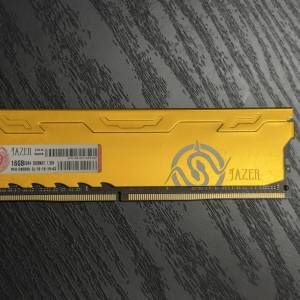 二手 JAZER 16GB DDR4-3000 CL19 DESKTOP RAM