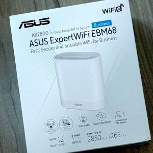 ASUS ExpertWiFi EBM68 AX7800 Tri-band 三頻 Wifi6 (香港行貨 漢科) 全套齊配件 3...