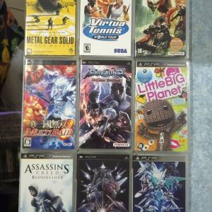 PSP 遊戲卡帶 9隻合售 Metal Gear Solid 等