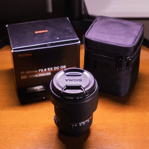Sigma 17-50mm f/2.8 EX DC OS HSM Zoom Lens for Canon EF Mount 大光圈變焦鏡頭