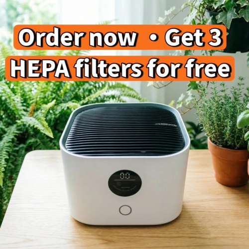 🌿USB空氣清新機器&ndash;HEPA濾網|甲醛|二手菸|異味|PM2.5病毒Air Purifier