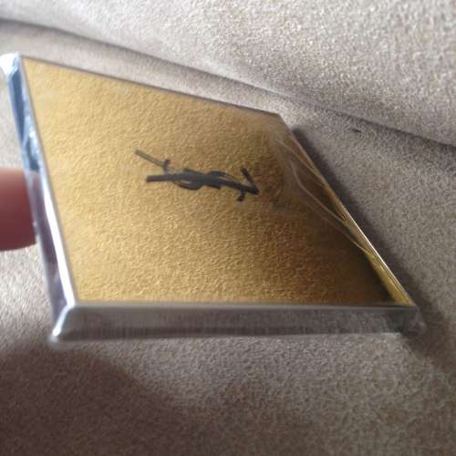 YSL YVES SAINT LAURENT Cosmetic Pocket Mirror with Case NEW 全新 口袋化妝鏡子...