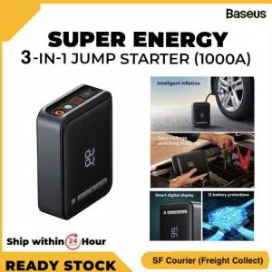 Baseus 4-in-1 Baseus Super Energy  *Jump Starter + *AIR Inflator + *Power Bank