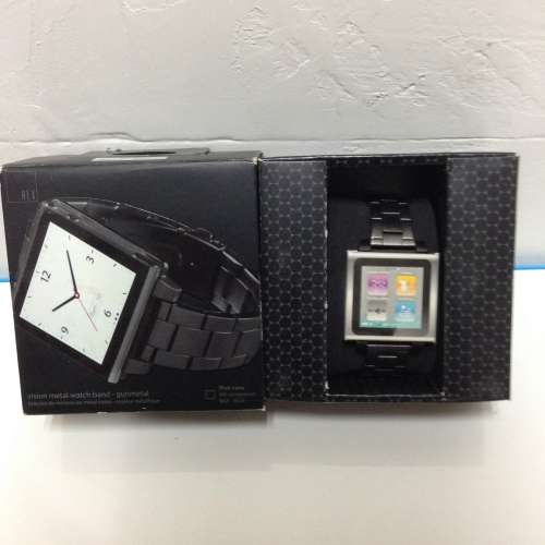 HEX VISION Watch Band for iPod Nano or Regular Watch NEW 全新錶带 金屬黑 也適...