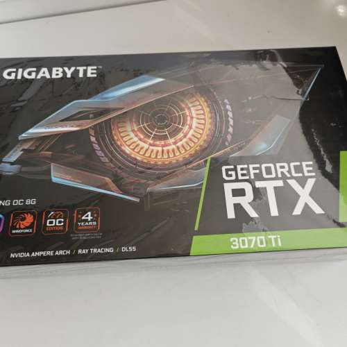 全新  Gigabyte RTX 3070 Ti  8GB