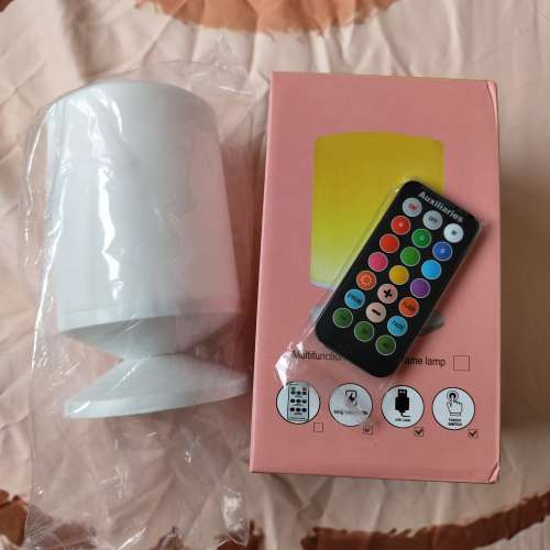 七彩氣氛燈+遙控+指紋觸摸