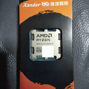 全新AMD 9850X3D CPU tray版 行貨有單