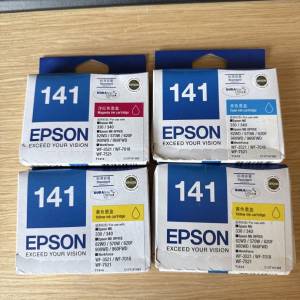 EPSON 141 墨盒 (黑色, 藍色, 兩盒黃色)