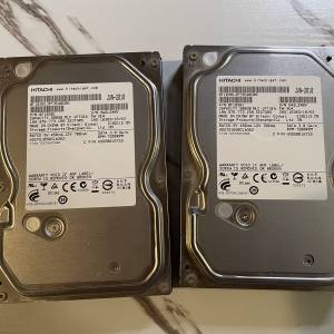 2隻 Hitachi 500GB 7200RPM 3.5" SATA Hard Drive X2