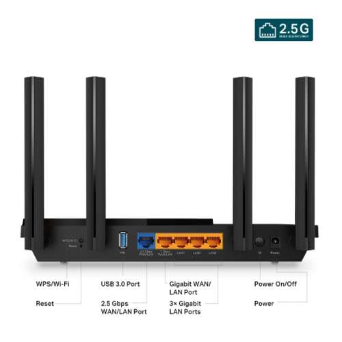TP-Link Archer AX55 Pro AX3000 Mutli-gigabit WiFi 6路由器連2.5G連接端口