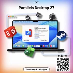 【ONE 自動發貨】Parallels Desktop 27 Mac 虛擬機：支援 M1 M2 M3 M4 M5 全系列 A...
