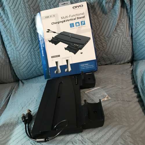 🎮 Fit SONY PS5 - Multi-Functional Charging Dock Vertical Stand NEW 遊戲機 充...