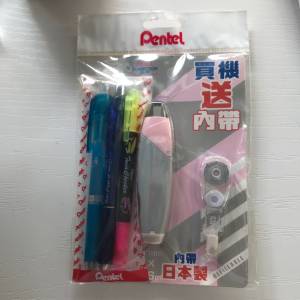 ✏️ PENTEL Stationery Set Pen Correctional Tape NEW 全新 文具 筆+改錯帶 ✏️