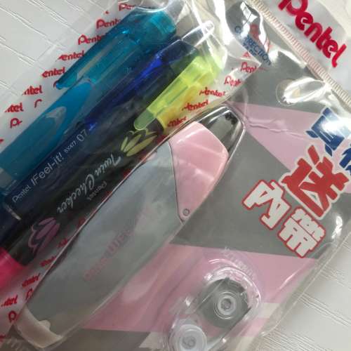 ✏️ PENTEL Stationery Set Pen Correctional Tape NEW 全新 文具 筆+改錯帶 ✏️