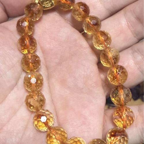 周大福 足金小馬+黃晶手串 $1688